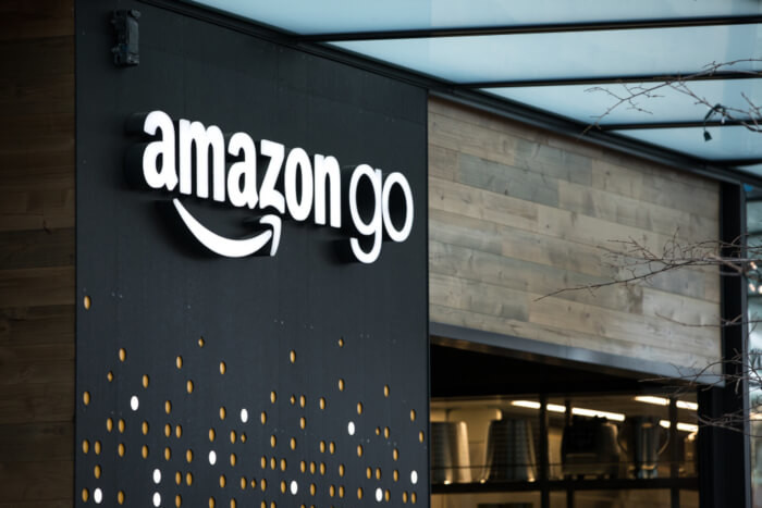 Filiale eine Amazon Go-Supermarktes
