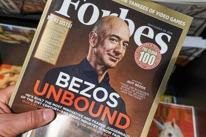 Bezos auf Forbes