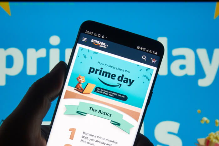 Amazon Prime Day: Bild auf Smartphone