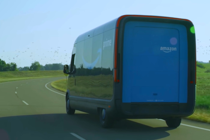 Rivian-Fahrzeug für Amazons Lieferflotte