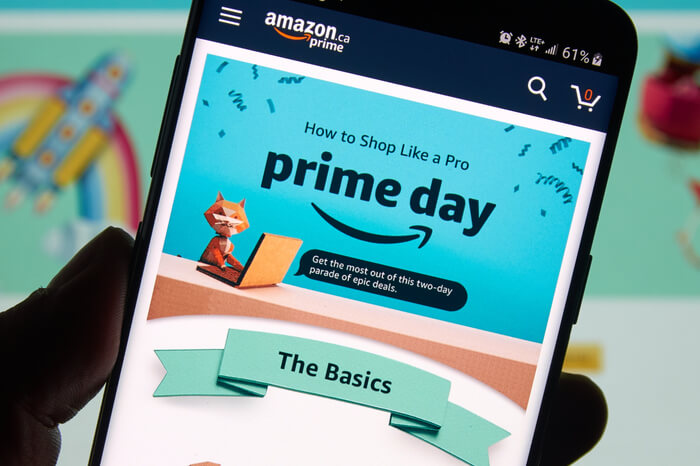 Amazon Prime Day auf einem Smartphone