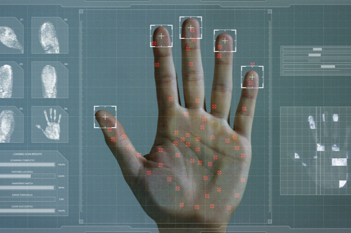 Biometrischer Handscan