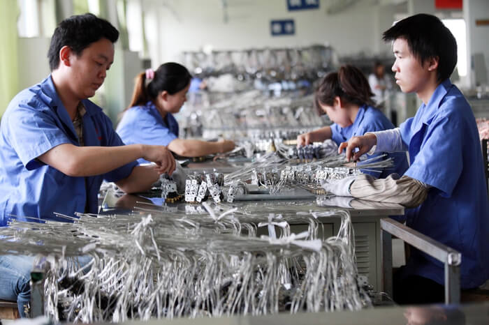 Arbeiter in China