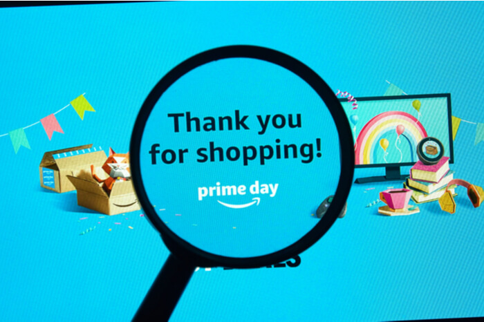 Amazon: Prime Day Logo auf einem Bildschirm