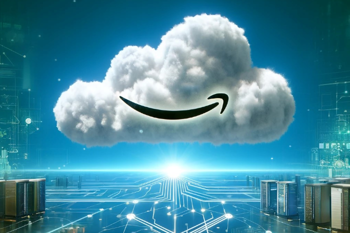 Amazon-Cloud: Das Amazon-Lächeln in einer Wolke über Servern