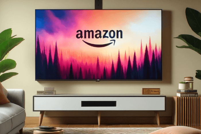 TV-Gerät mit einem Amazon-Logo auf dem Bildschirm: Die Suche nach passenden Streaming-Inhalten will Amazon künftig noch leichter machen.